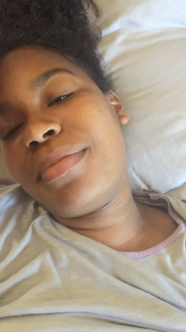 Simone Spreads Wide Open