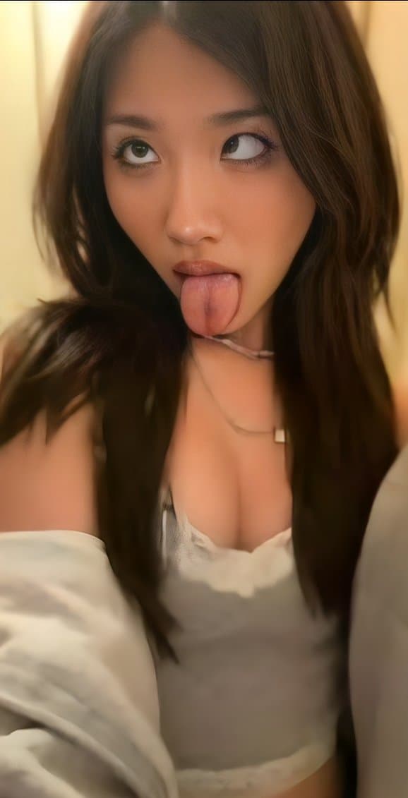 Asian Teen Ahegao Cross eyed nudes leaked TikTok teen