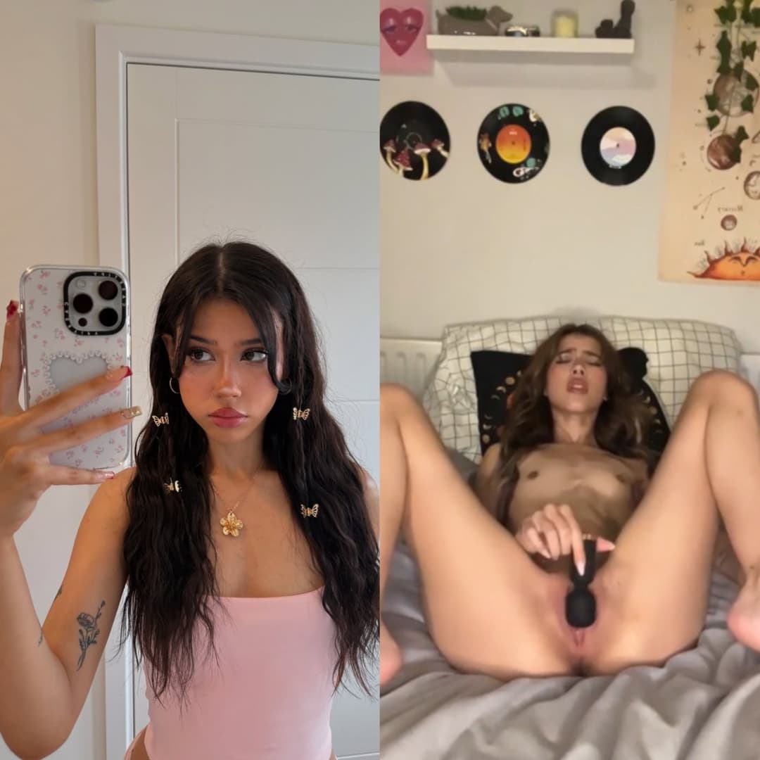 Cute TikTok Teen Uses A Vibrator To Orgasm On Her Bed - Solo, Bop, Skinny, Petite, Masturbation