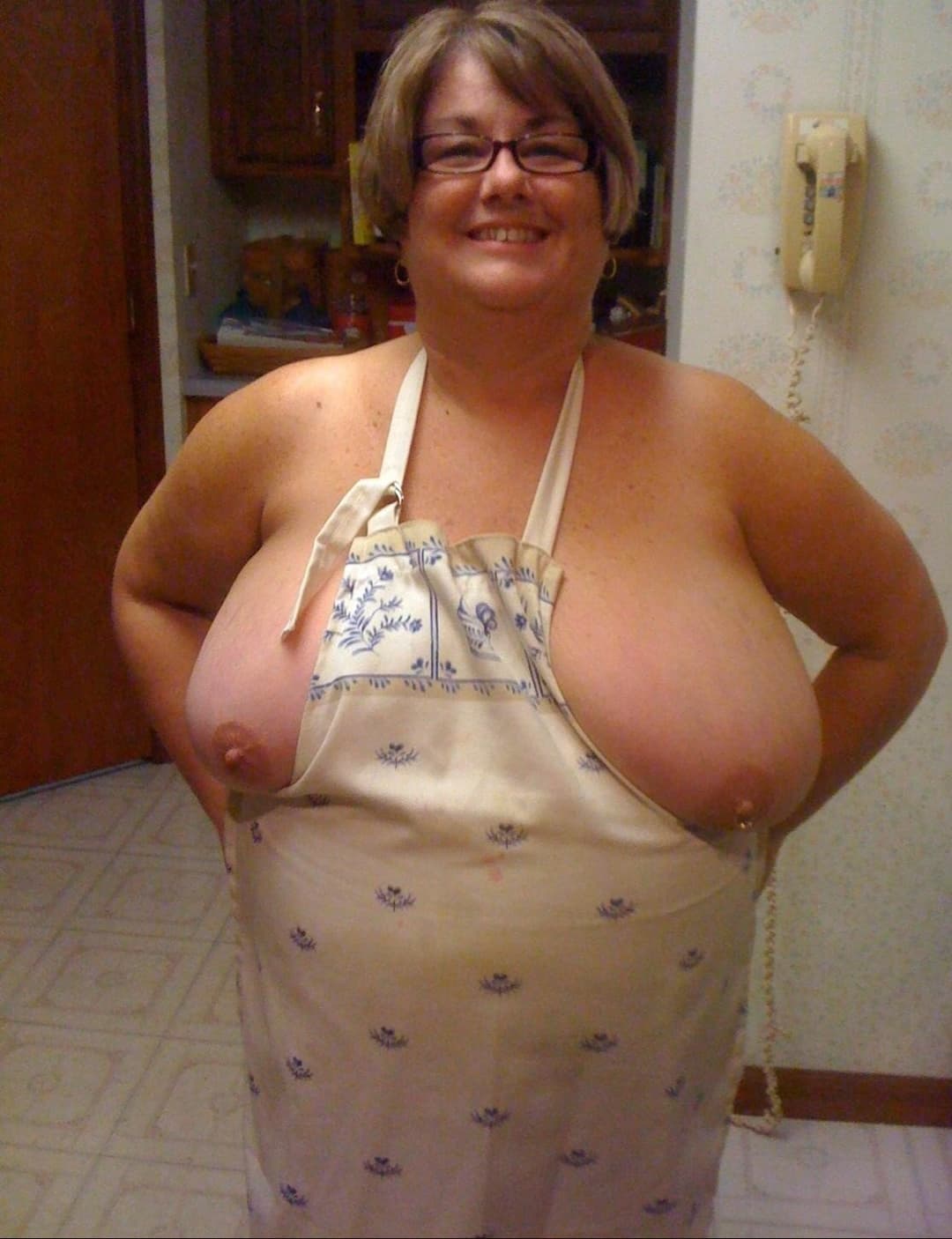 Very nice granny with big boobs