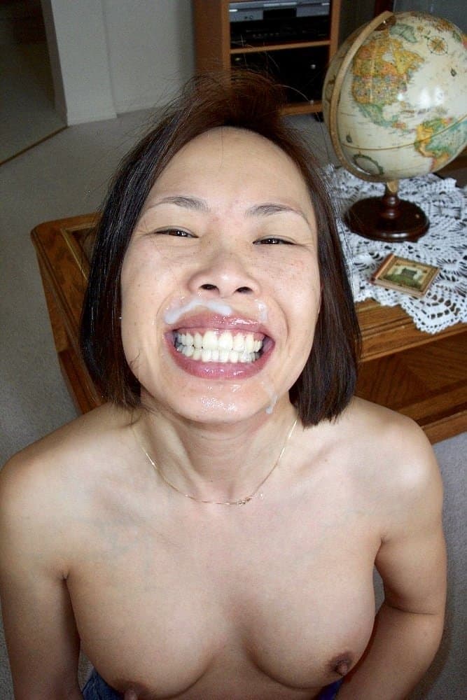 Asian wife I wonder if she loves cock and cum facials