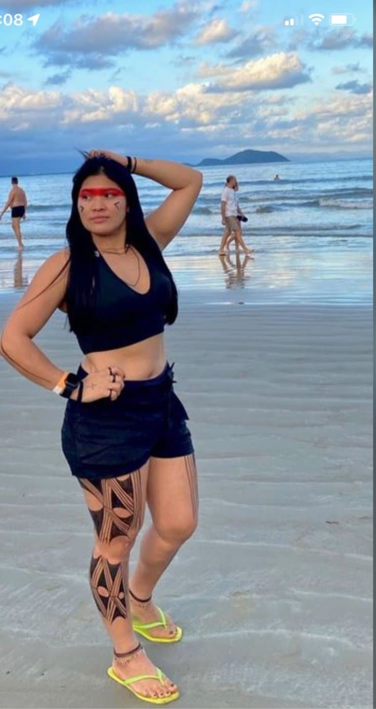 She is an Indigenous woman from the Amazon.