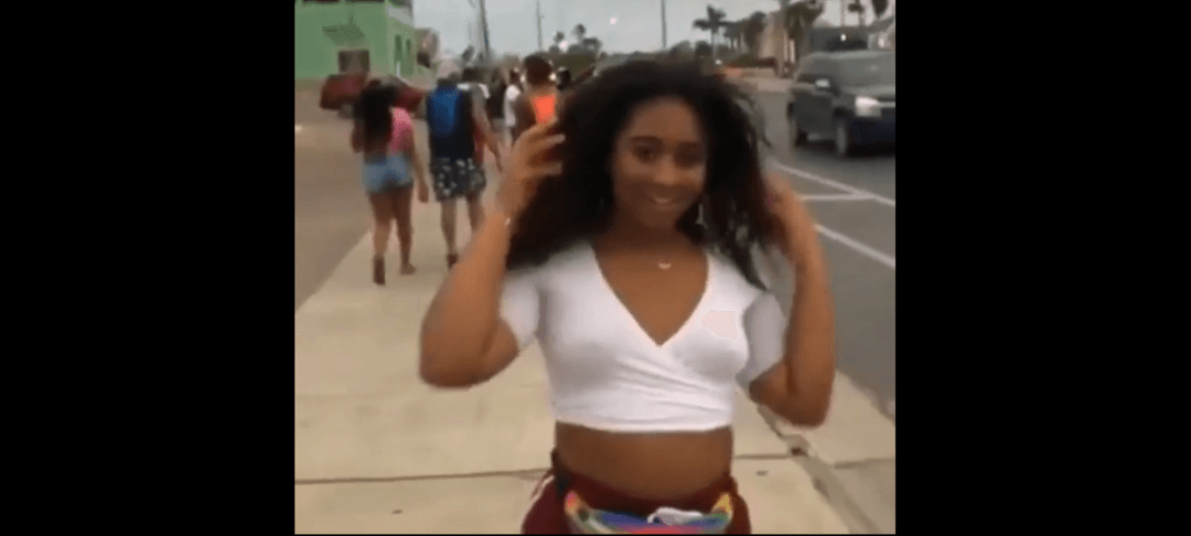Thick n Curvy w/ Big Booty n Shorts Walking Street .. We Need I.D !!