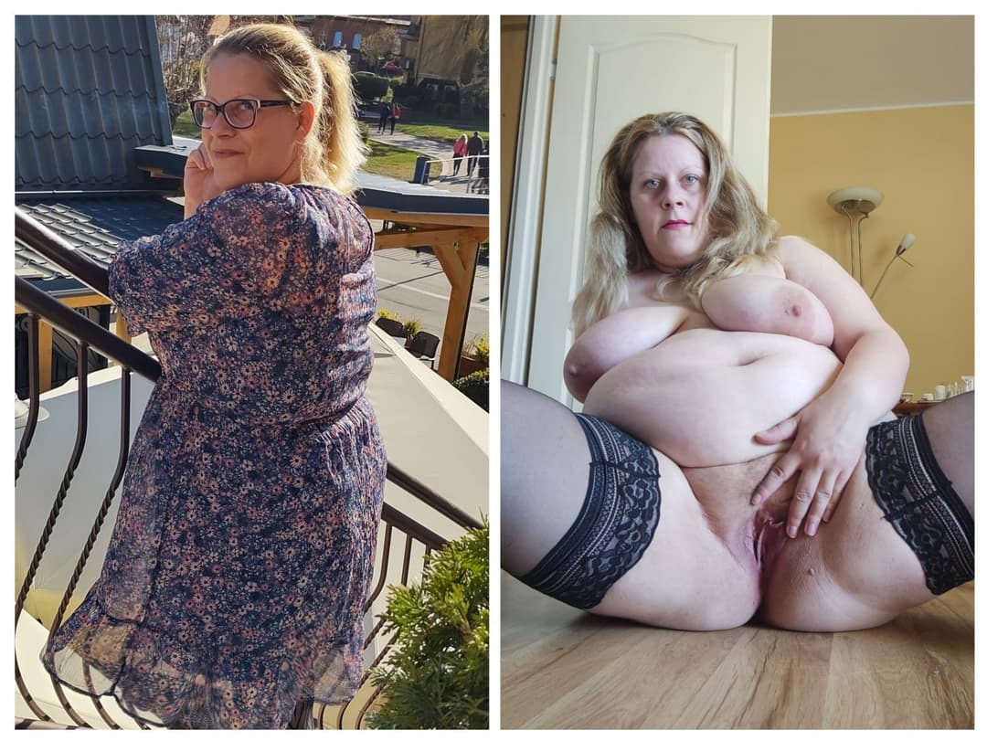 Fat German Fuckpig Sandy Berger Berlin dressed undressed