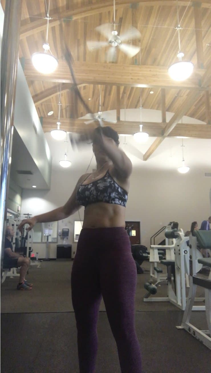 Best Friends mom working out