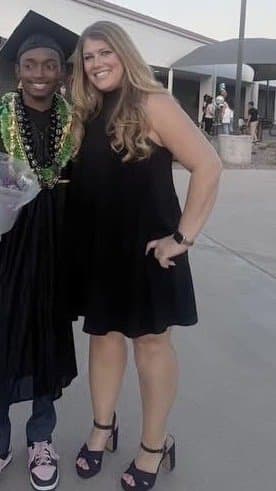 Sexy busty high school teacher Mandi Casillas Bolinger is so sexy and has perfect feet