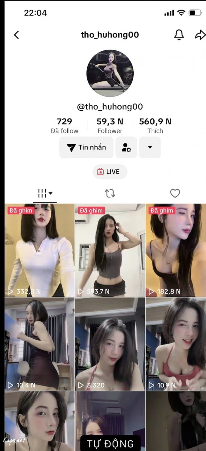 Clip sex Tiktok tho_huhong00 nude sexy leaked