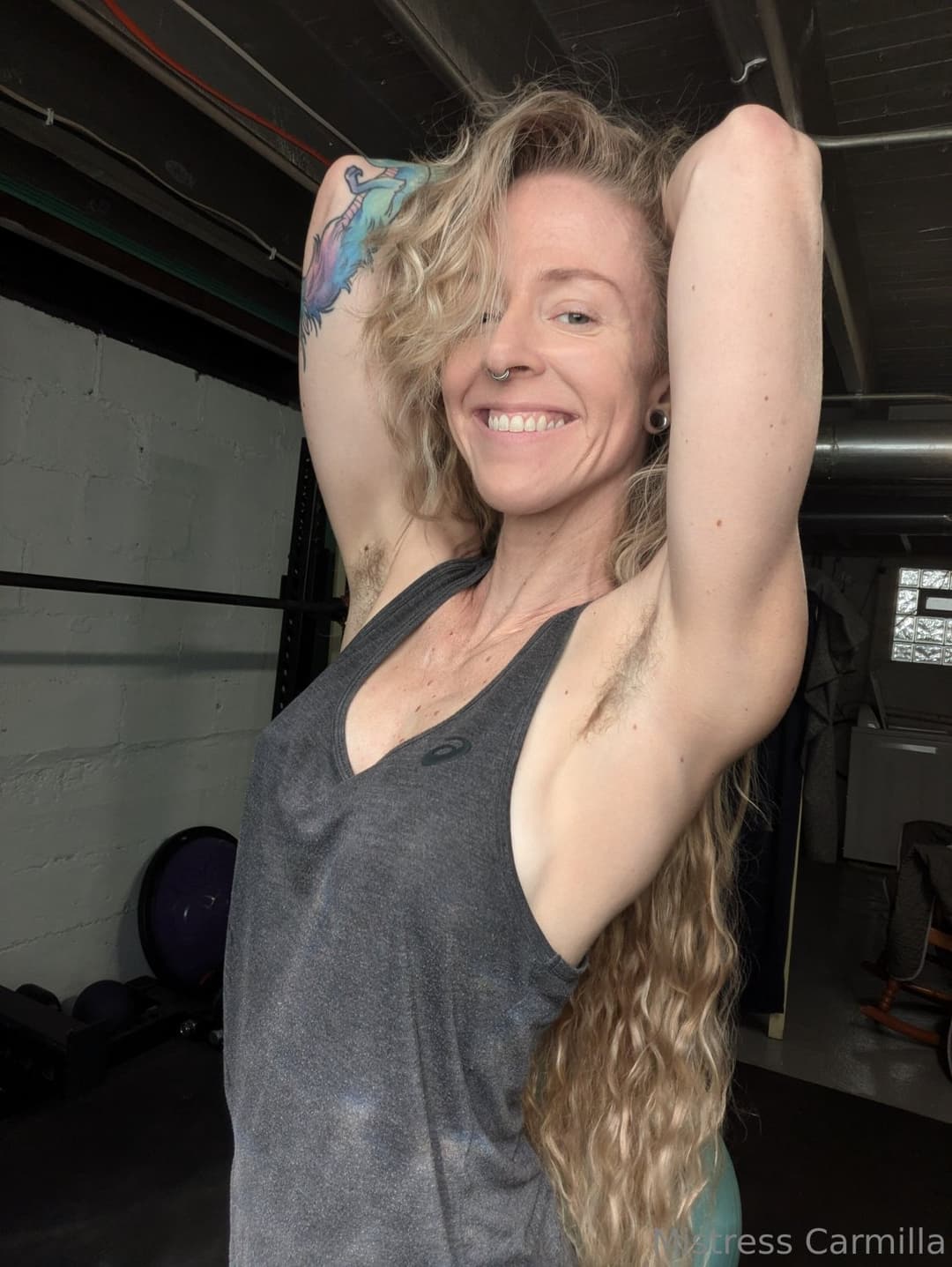 Click to view full size fitness milf with hairy armpits