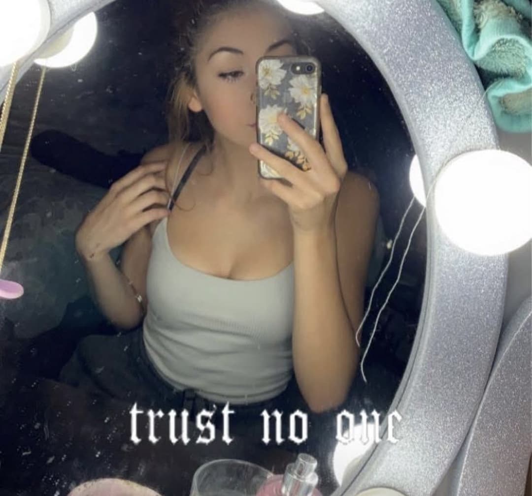 Must be proud of herself the way she posts herself