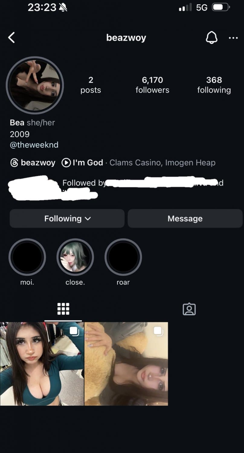 Novinha gringa vazada