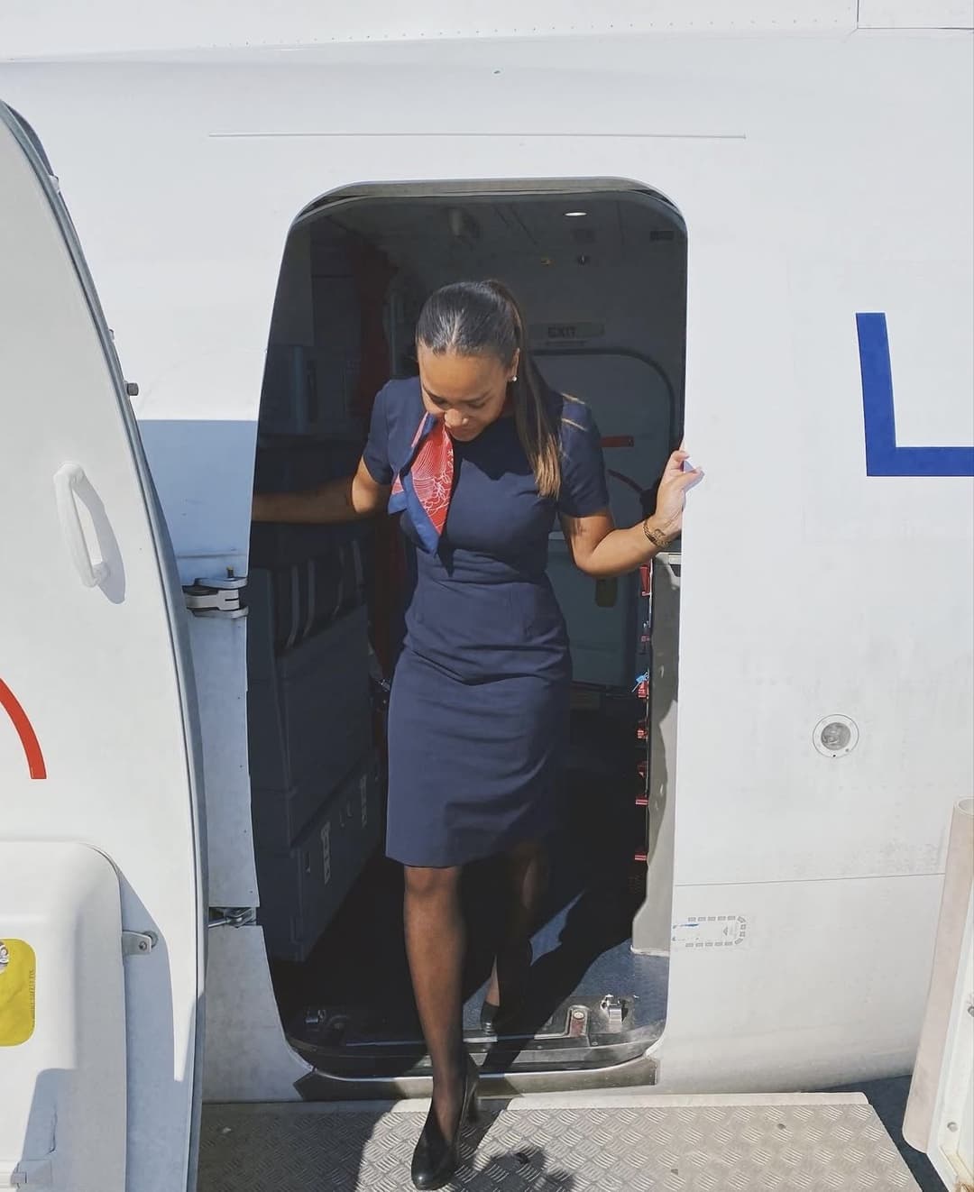 Norwegian flight attendant porn