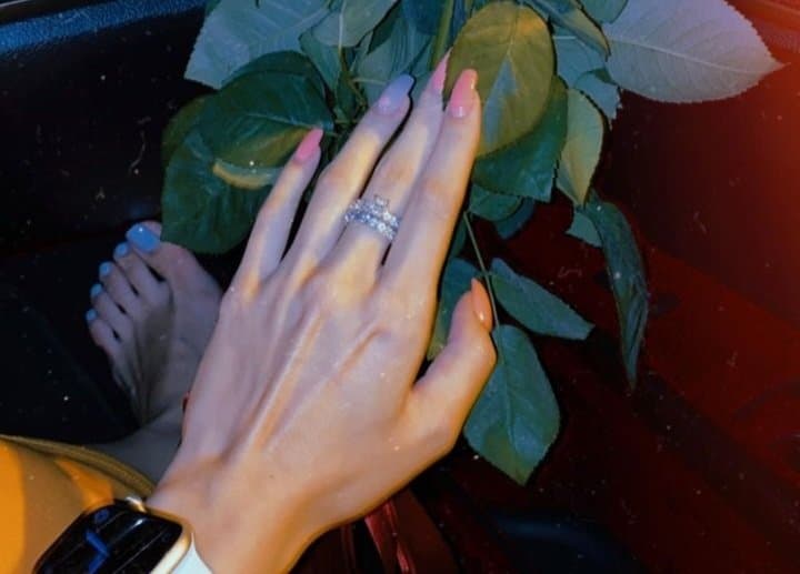 Sexy glamour feet pedicure woman