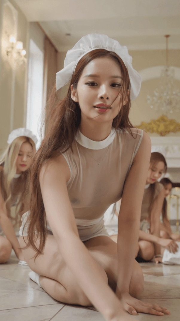 Korean NMIXX Sullyoon - Sexy Maid 7