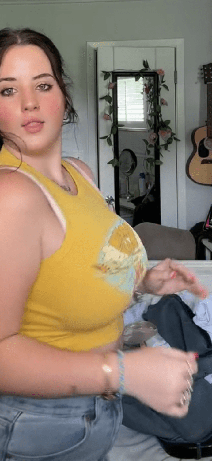 I wanna lift that top and drop them huge juicy milkers out and suck and spit all over them