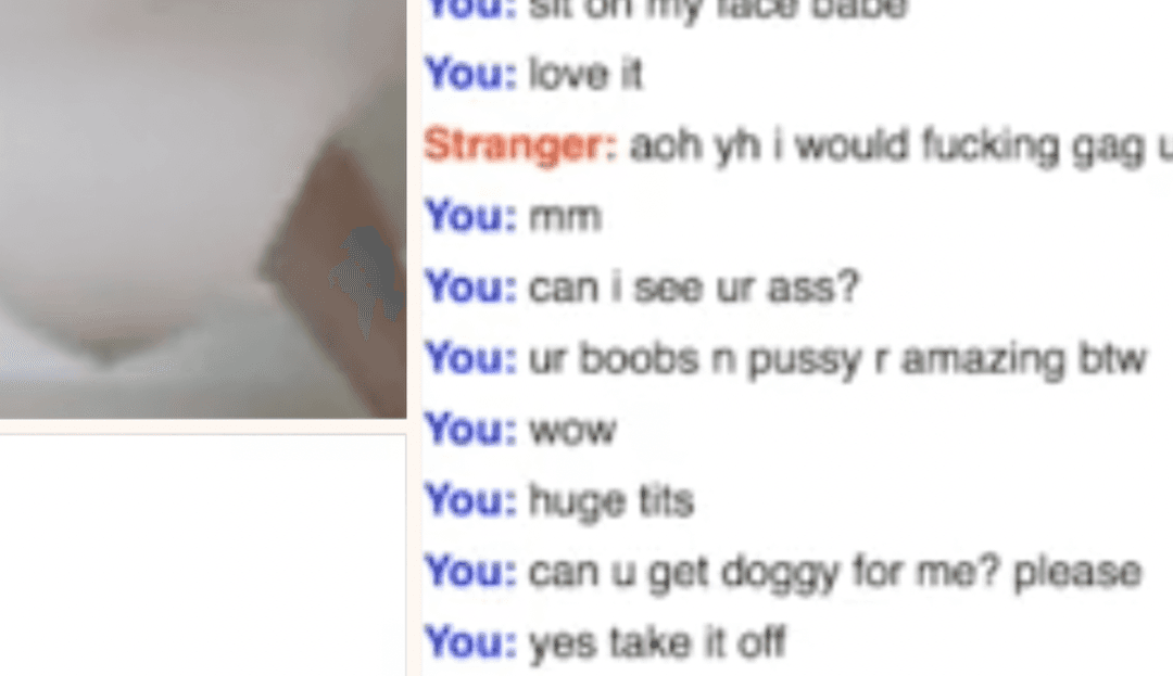 Beautiful blonde shows off her beautiful body in Omegle sex chat