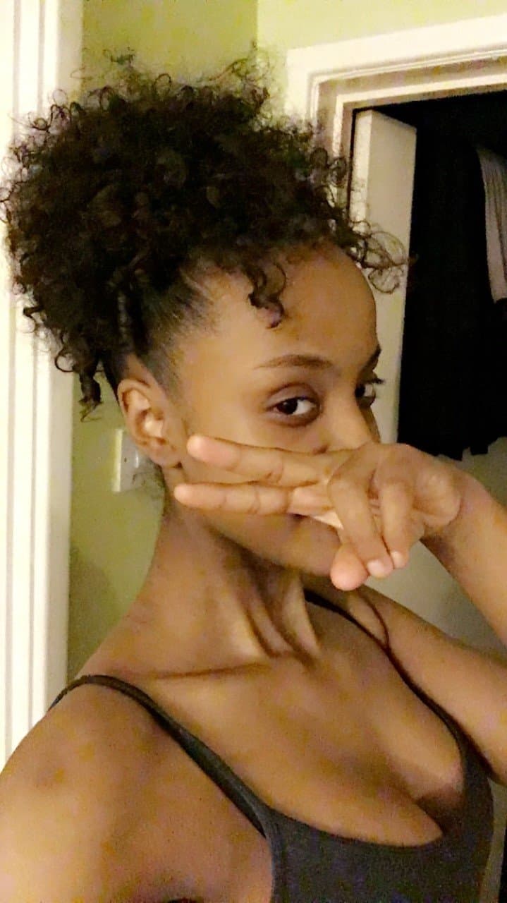 Afro puff African big booty