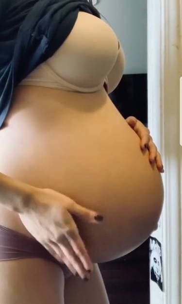 Ember Bastet Big Pregnant Belly