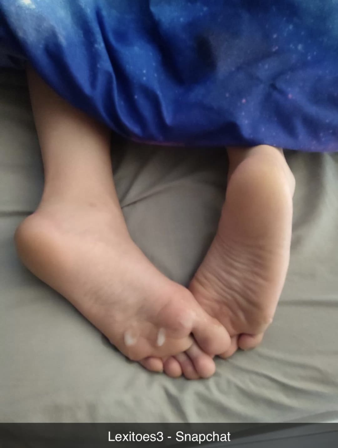 Girlfriends sexy soles feet she gives the best footjobs sleeping