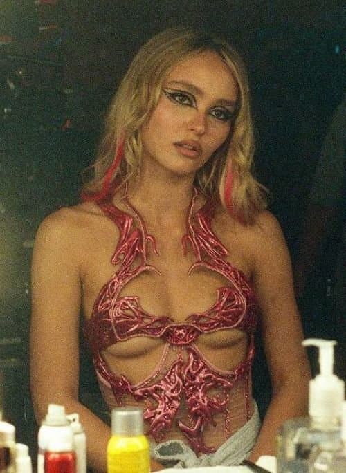 Lily-Rose Depp Such A Beautiful Slut!! How I love To Suck On Those Hard Nipples Of Hers ????
