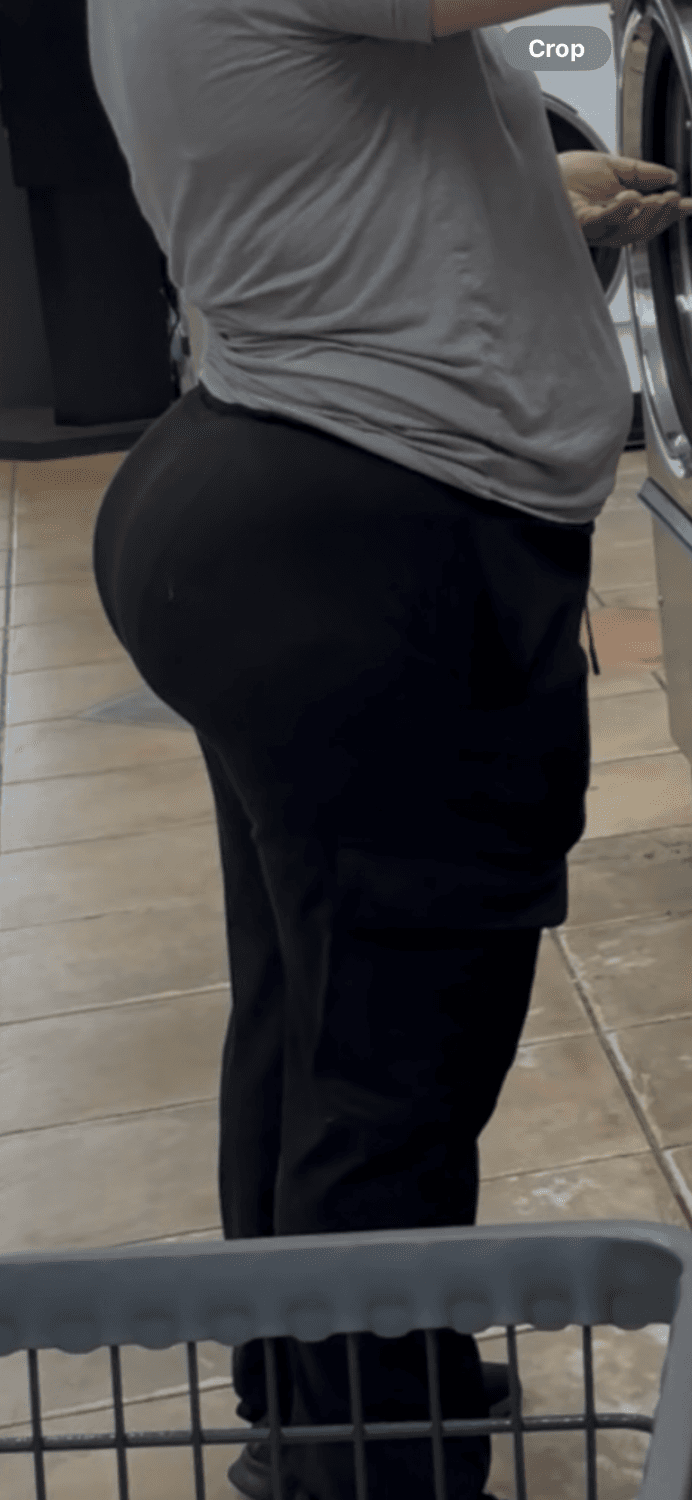 fat ugly pawg booty capped càndid at laundromat