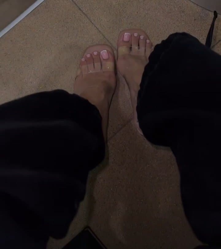 Sexy glamour feet pedicure woman