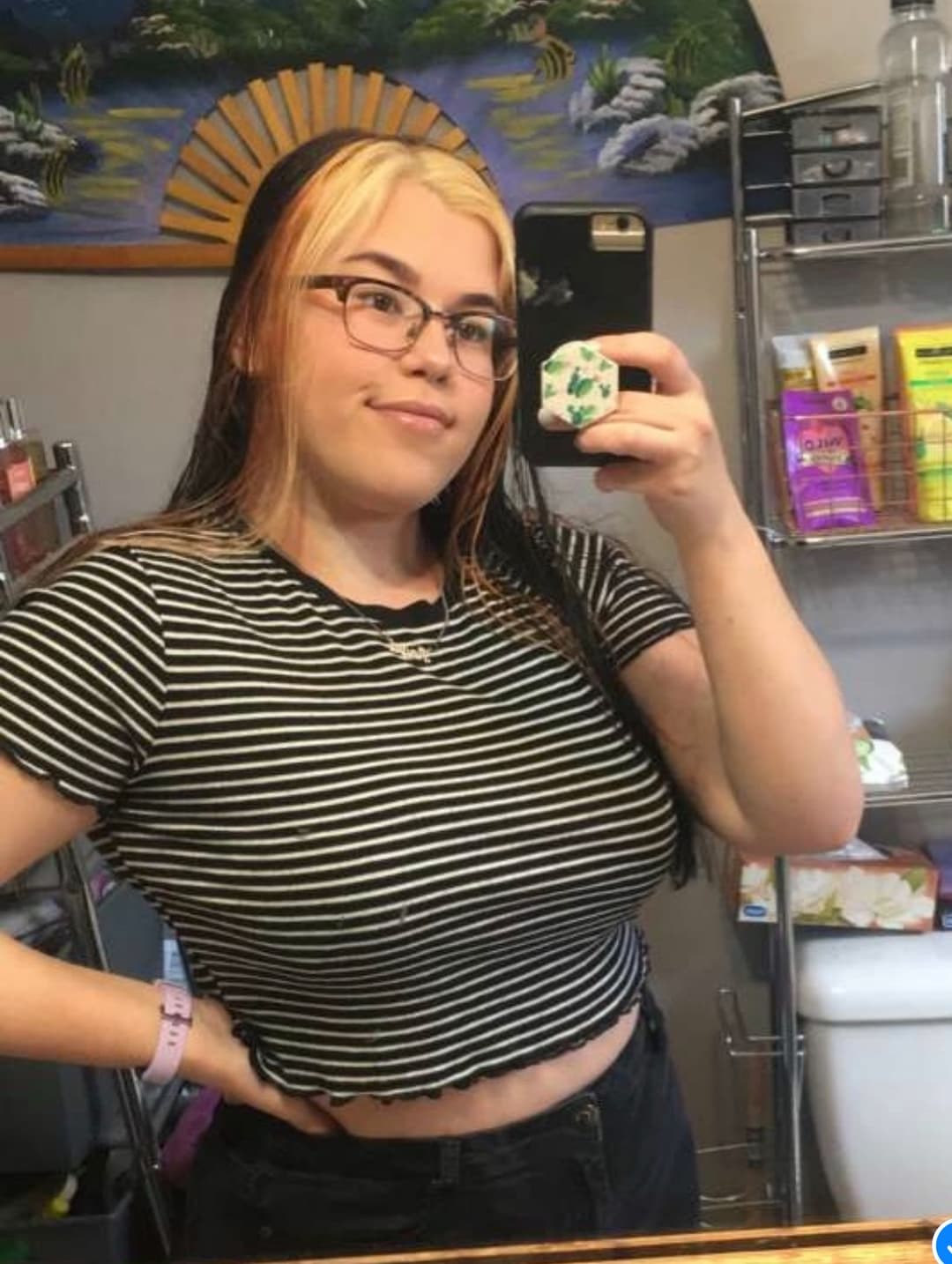 Open to see my big tittied fat ex gradually getting more naked like a fat fucking whore