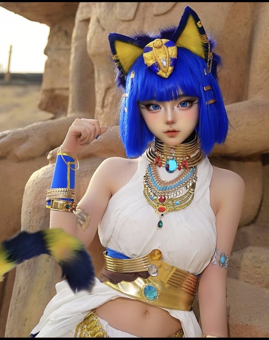 SeeU Ankha tits (ai)