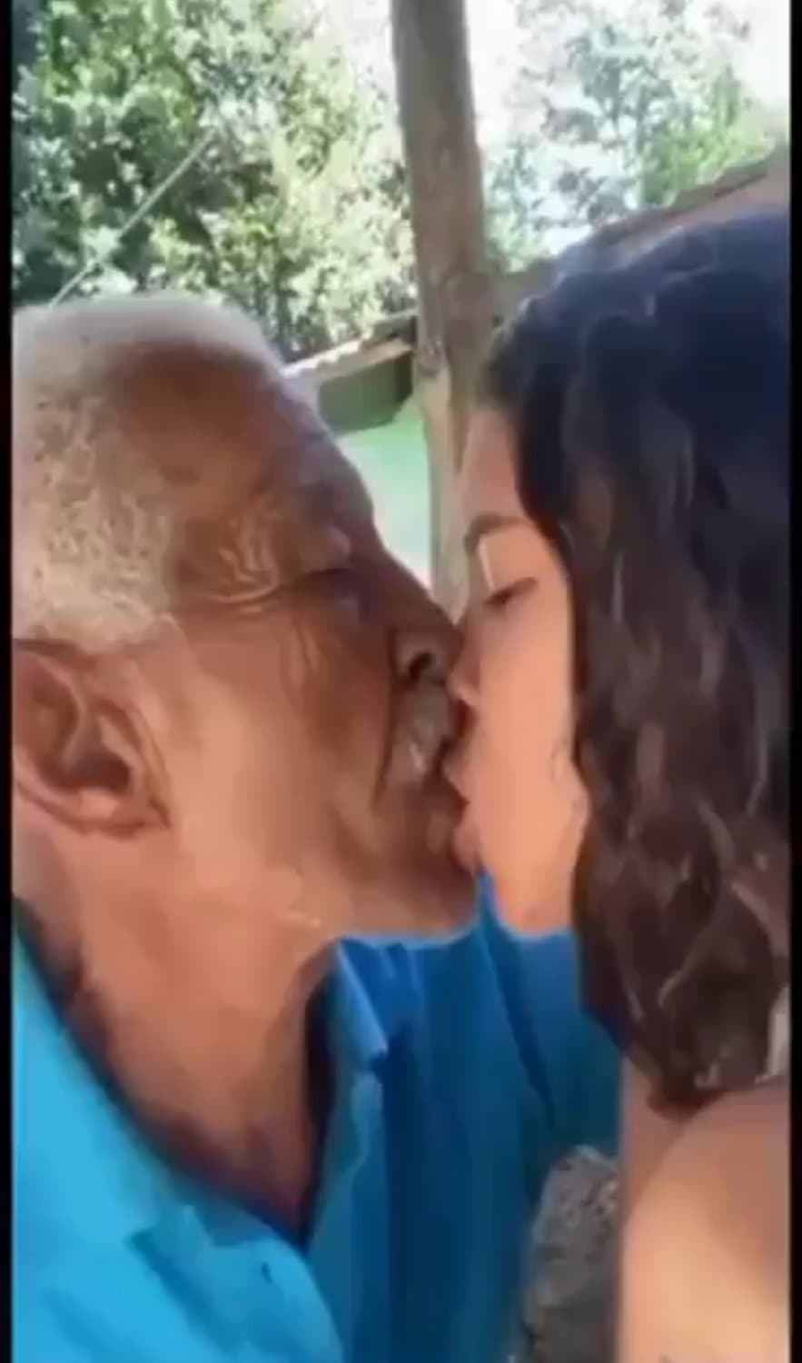 Grandpa fucks sons Latina teen gf