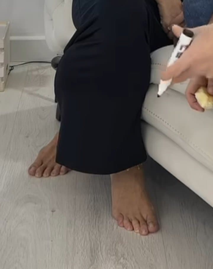 Sexy glamour feet pedicure toenails