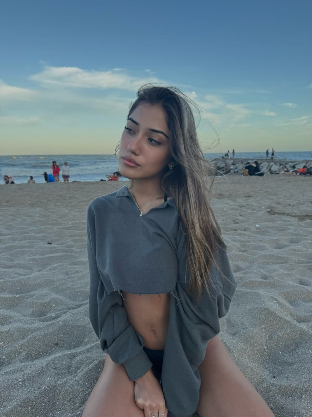 Click to view full size I love how the sand feels on my buttocks