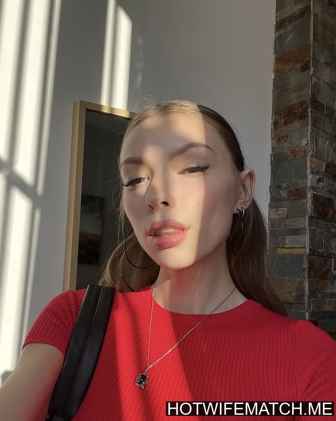 Click to view full size Hotwife Skillfully Teases and Devours Every Inch of His Throbbing Cock.