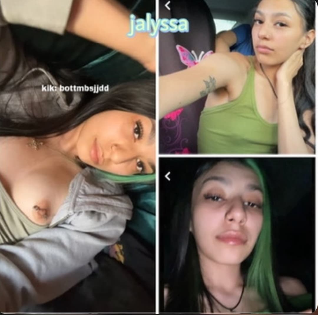 Tiny slut with her cute titties out