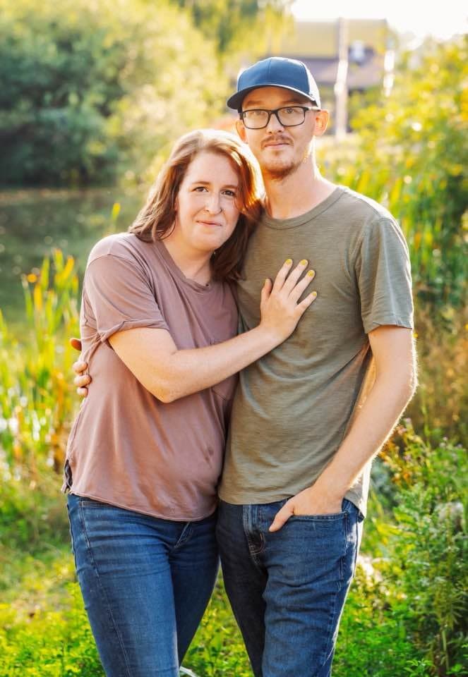 Redhead wife strips and fucks husband bareback