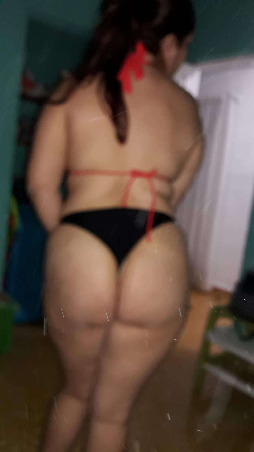 My sexy Wife Teasing in Thong Big Butt Round Ass