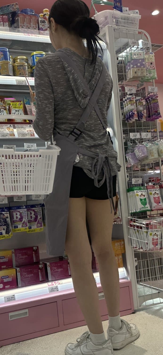 Short Short Asian With Cute and Tiny Ass Creepshots