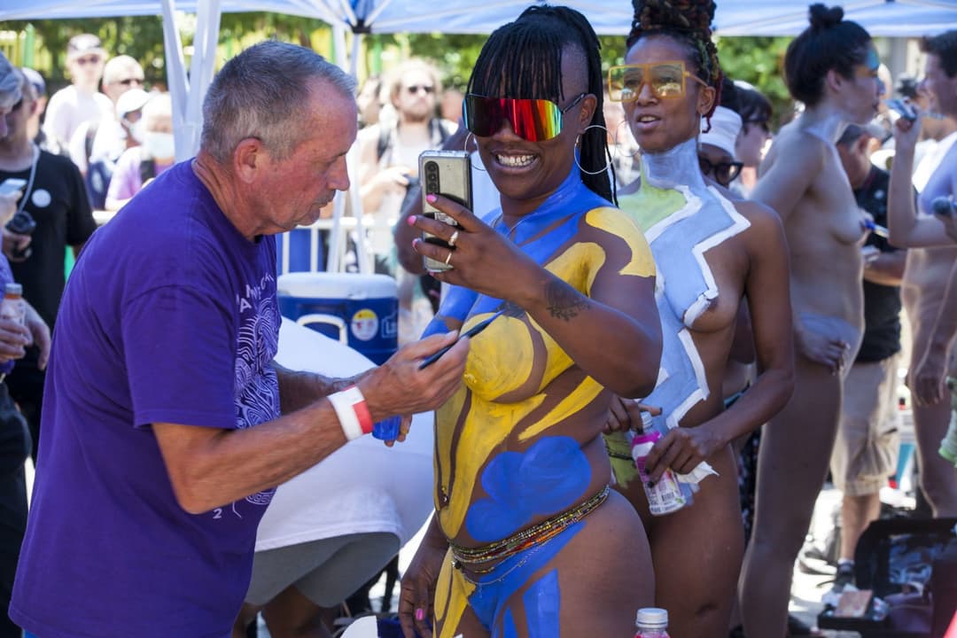 Body painting day in NYC