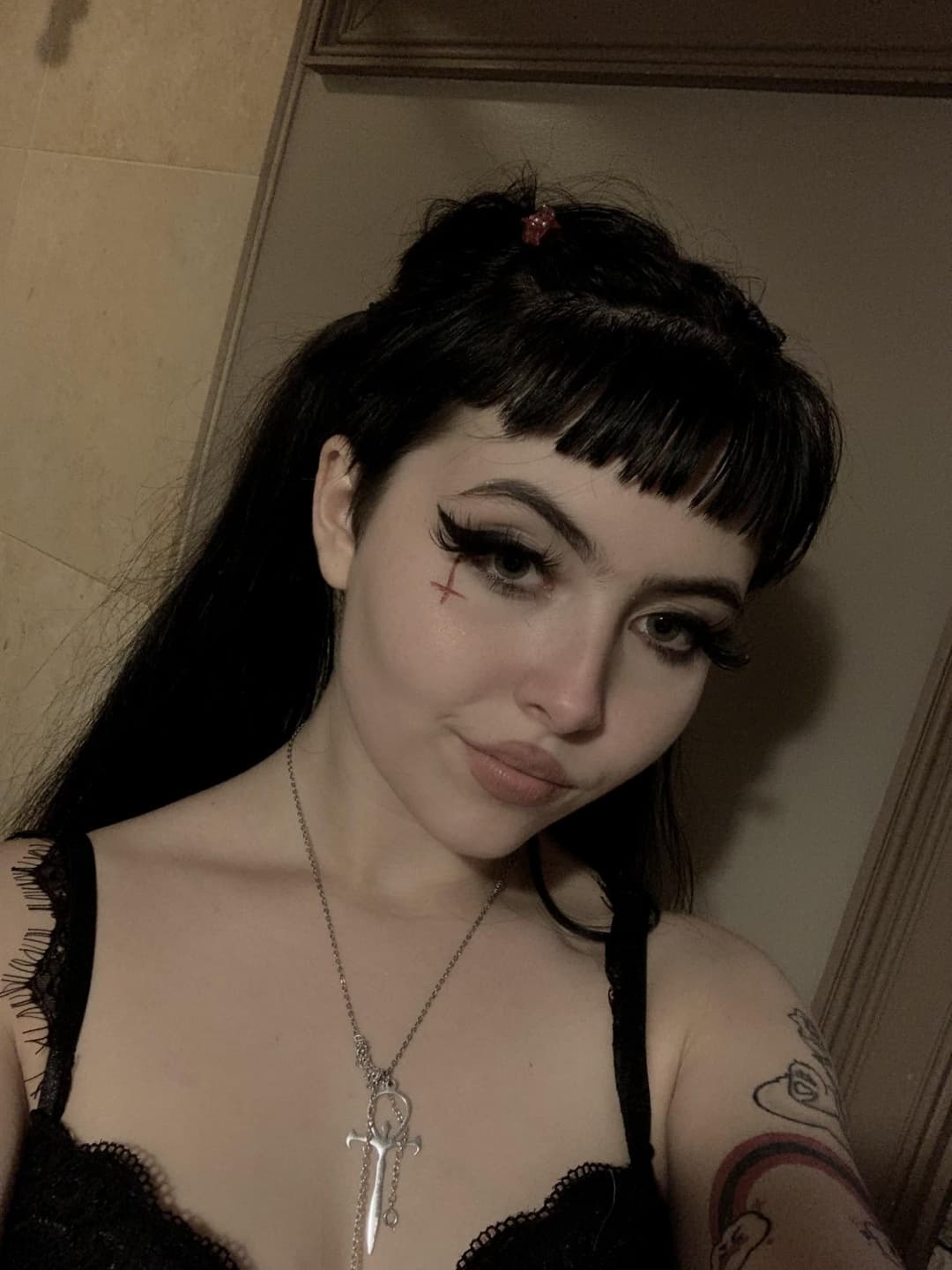 goth girl facefuck aftermath