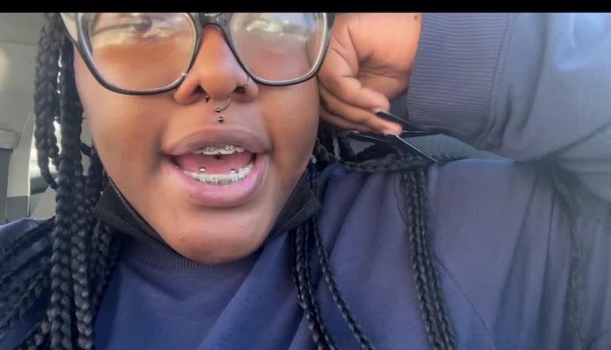 Black cum dumpster reveals her friend on FaceTime to her fucktoy and receives cum as a reward