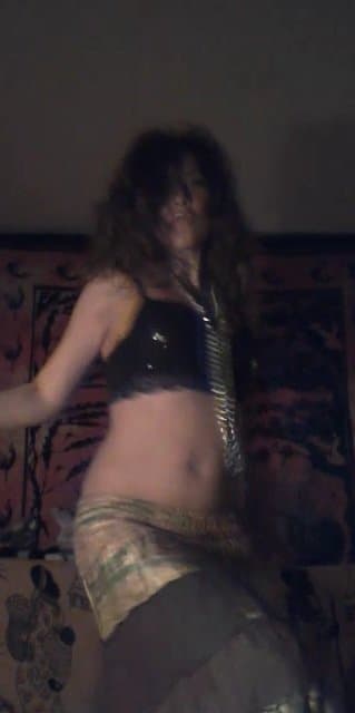 Horny wife dancing hot body