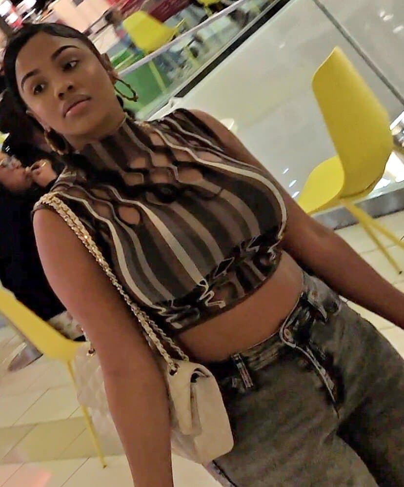 Gorgeous Ghetto MILF big T & A baddie on halloween