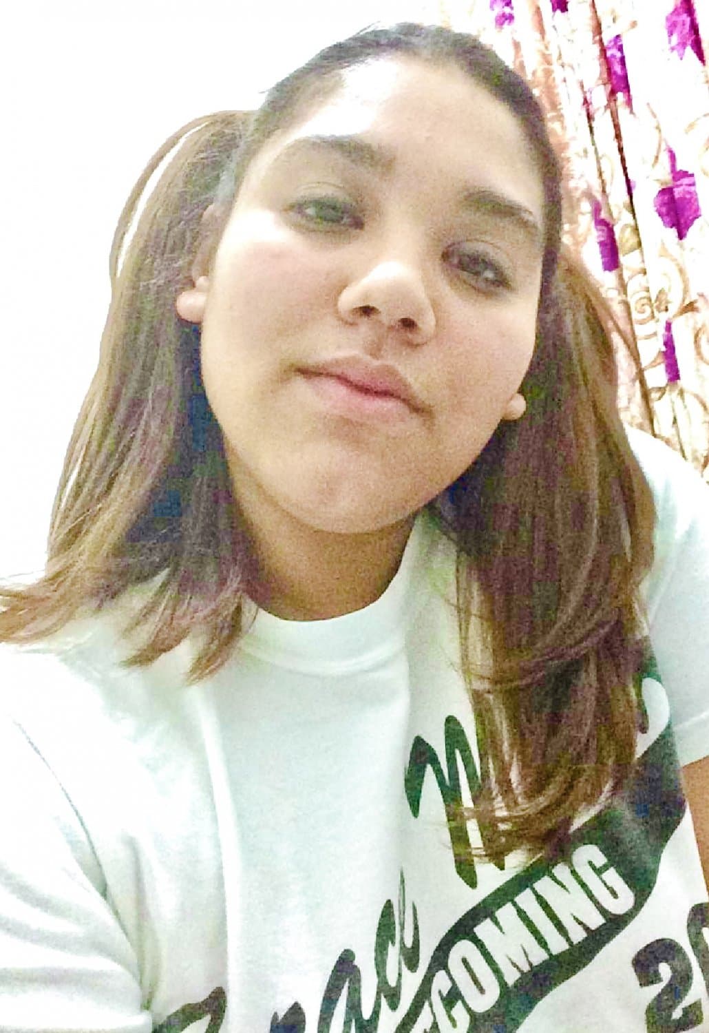 Latina cutie with big areolas