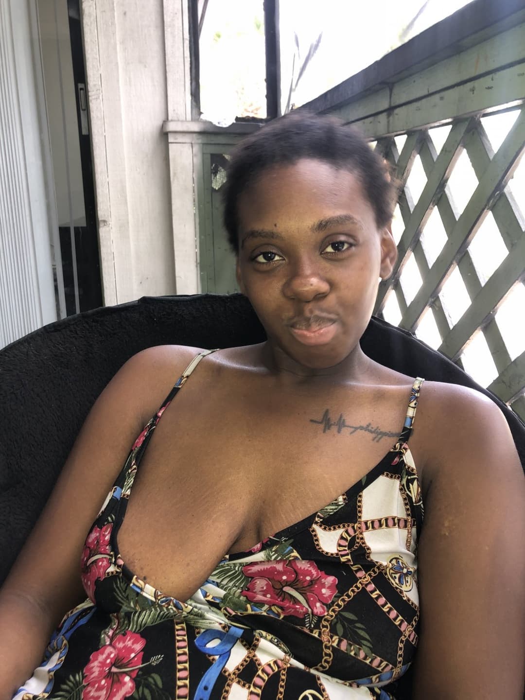 ebony milf boob slip