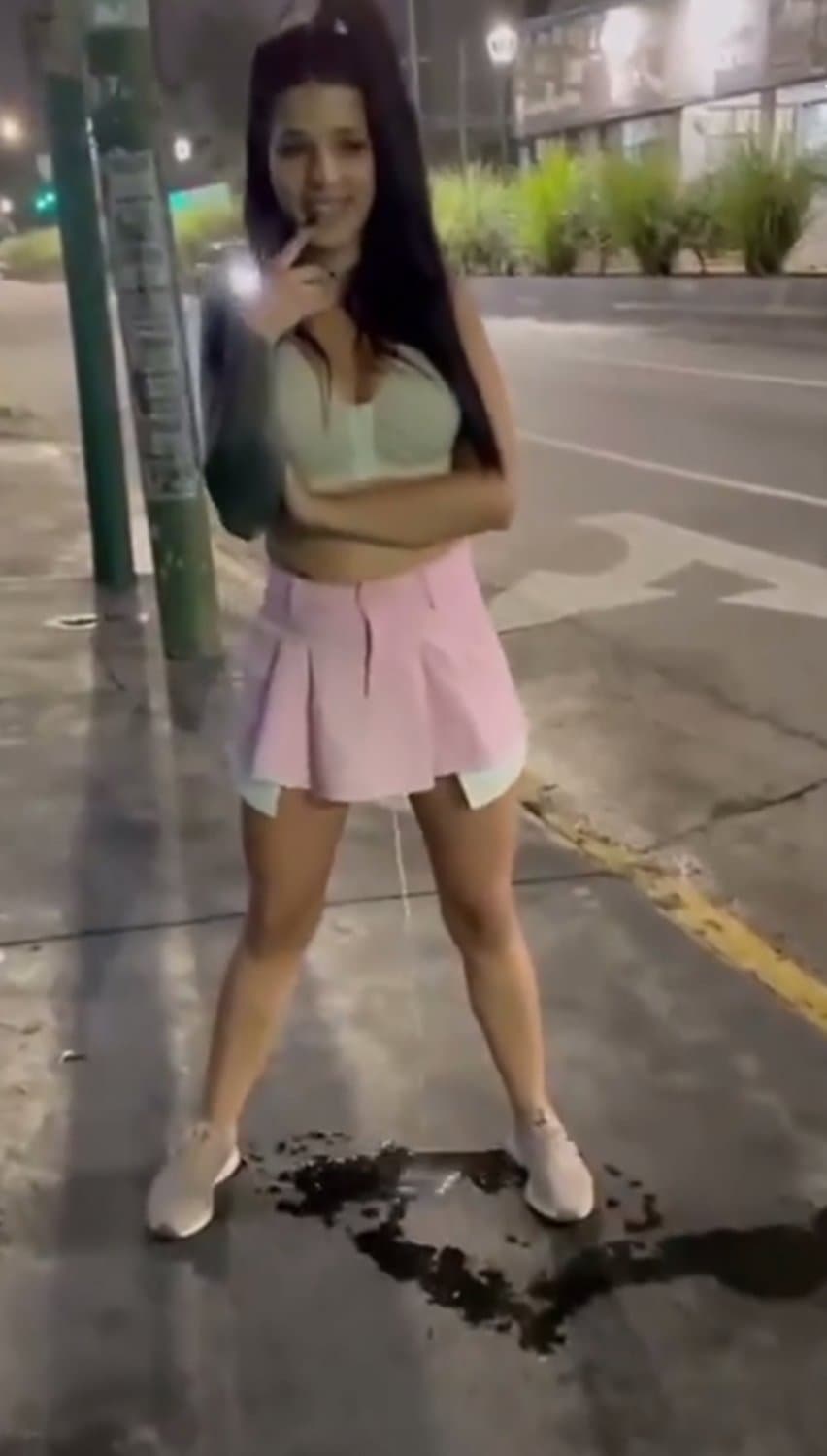 ? pissing on side walk