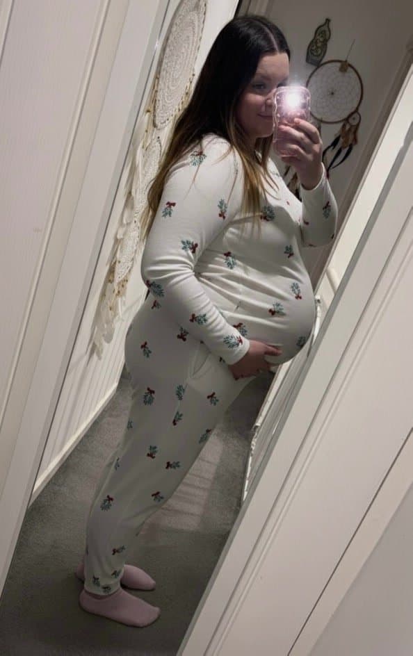 This pregnant slut can’t wait to get wild with you