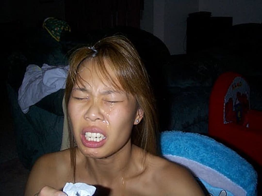 Asian wife Innocent and naive to full on tongue pierced cum facial webslut.