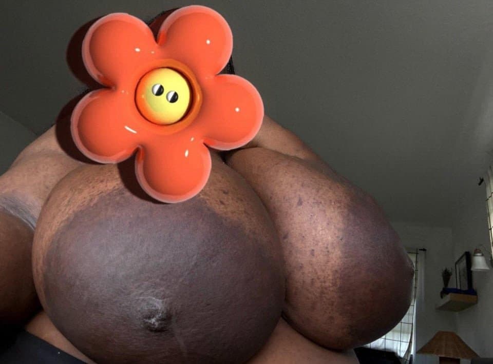 Big Darkskin Areola BBW