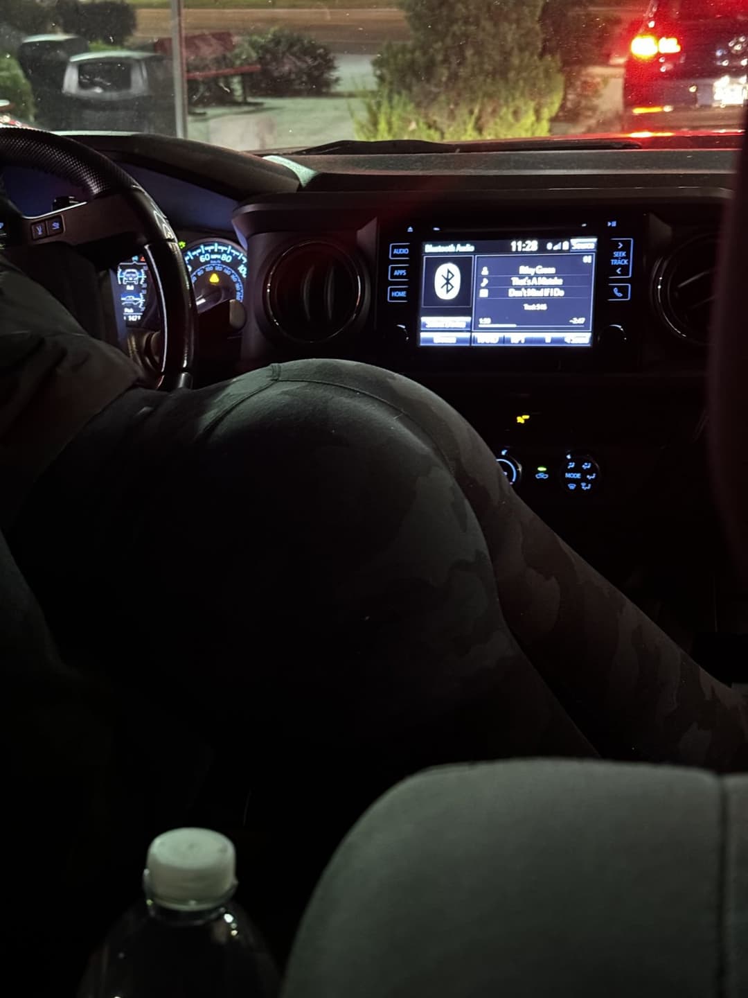 Blonde pawg bending over in spandex