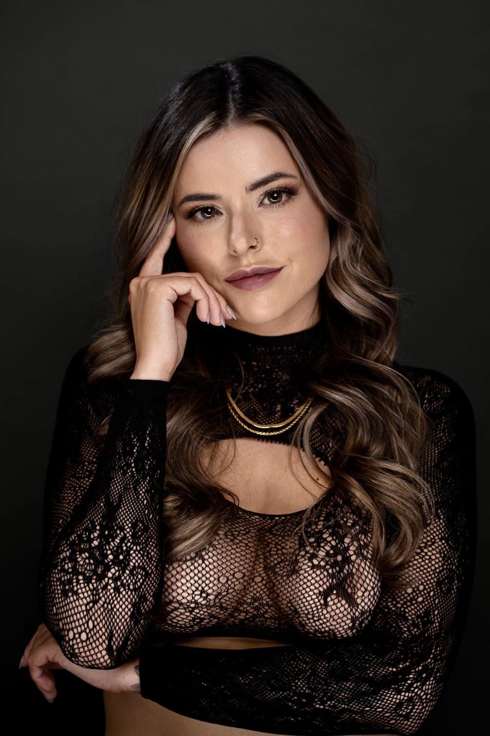 Click to view full size Intensely beautiful brunette boudoir