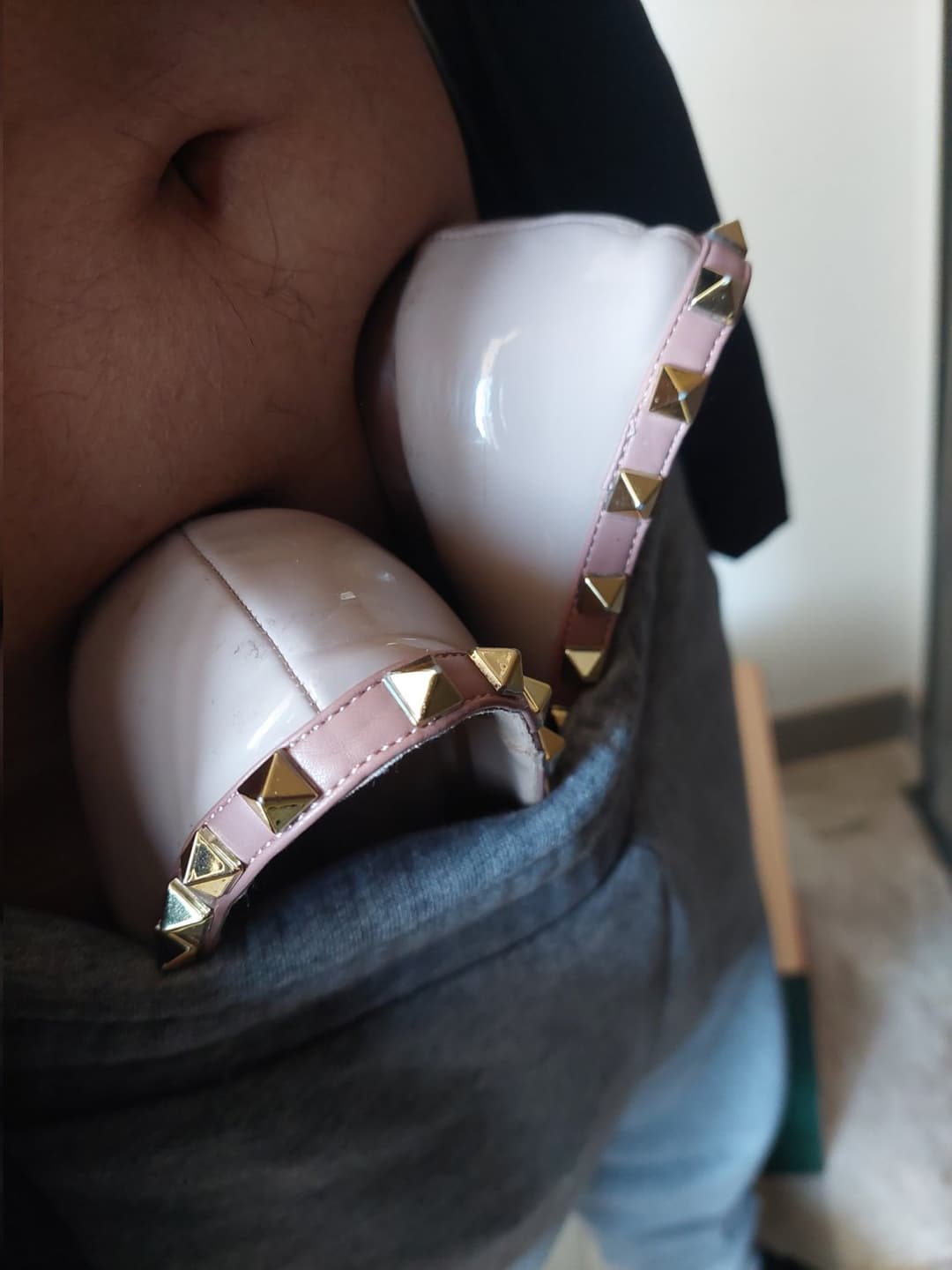 Asian shoes and cum 2