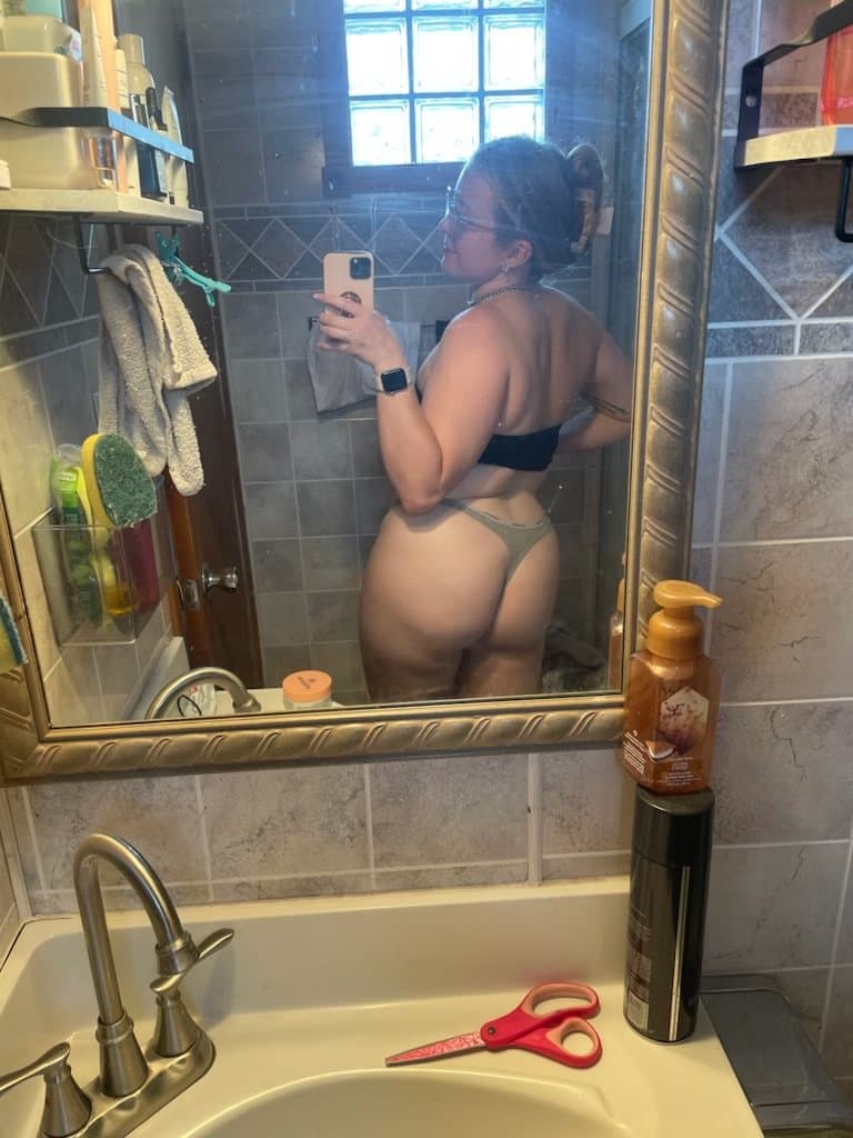 PAWG Brooke thick flight attendant with pierced nipples